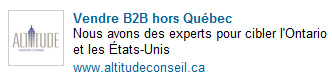 Exemple de publicité LinkedIn